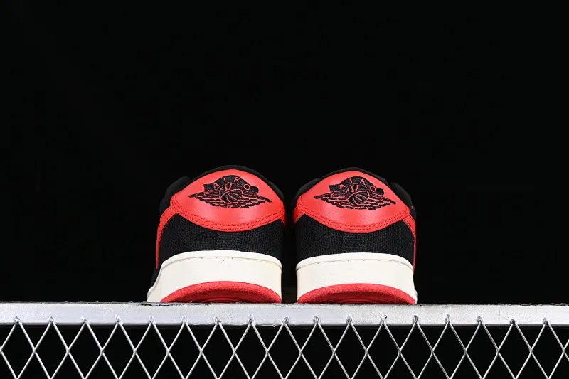 All categories Air Jordan Jordan series basketball shoes Air Jordan 1 Low Z version AJKO 1 Low Shadow AJ1 Joe 1 black and red canvas cultural casual shoes DX4981-006